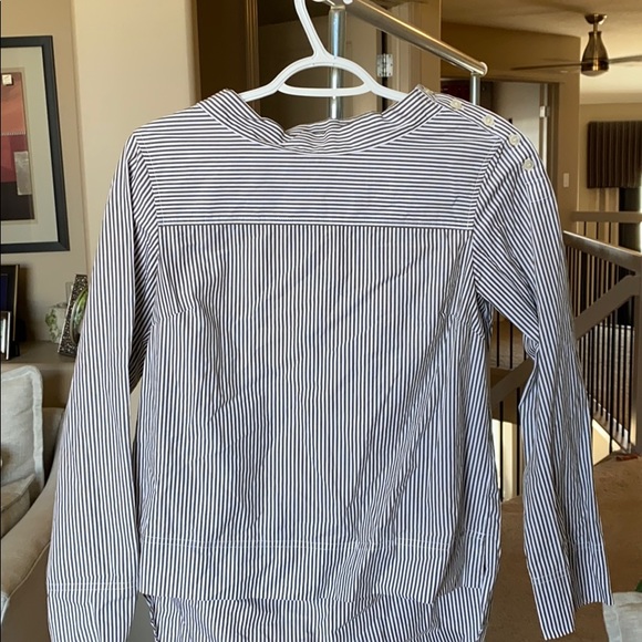 J Crew Boat Neck striped blouse - Picture 1 of 4